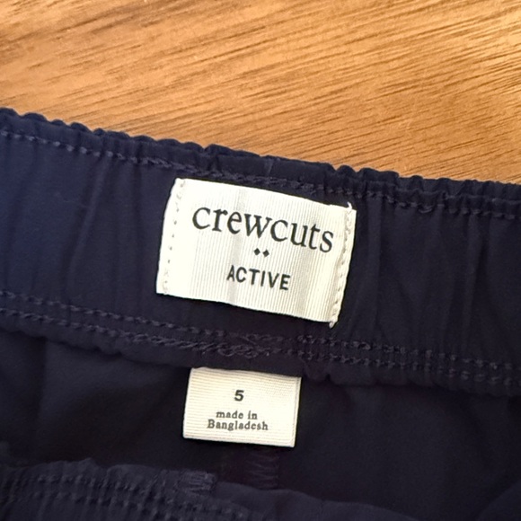 Crewcuts Navy Pull-On Shorts with Light Blue Drawstring - Picture 2 of 4